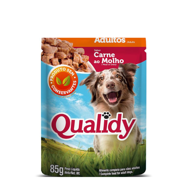 MOLHO QUALIDY CAES ADULTOS FRANGO 85GR