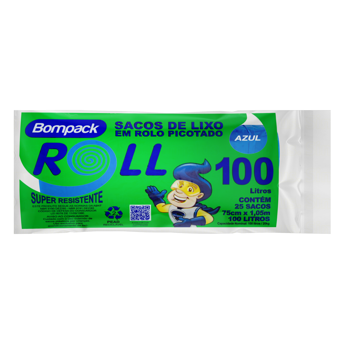 SACO DE LIXO BOMPACK 100LT ROLL DIA
