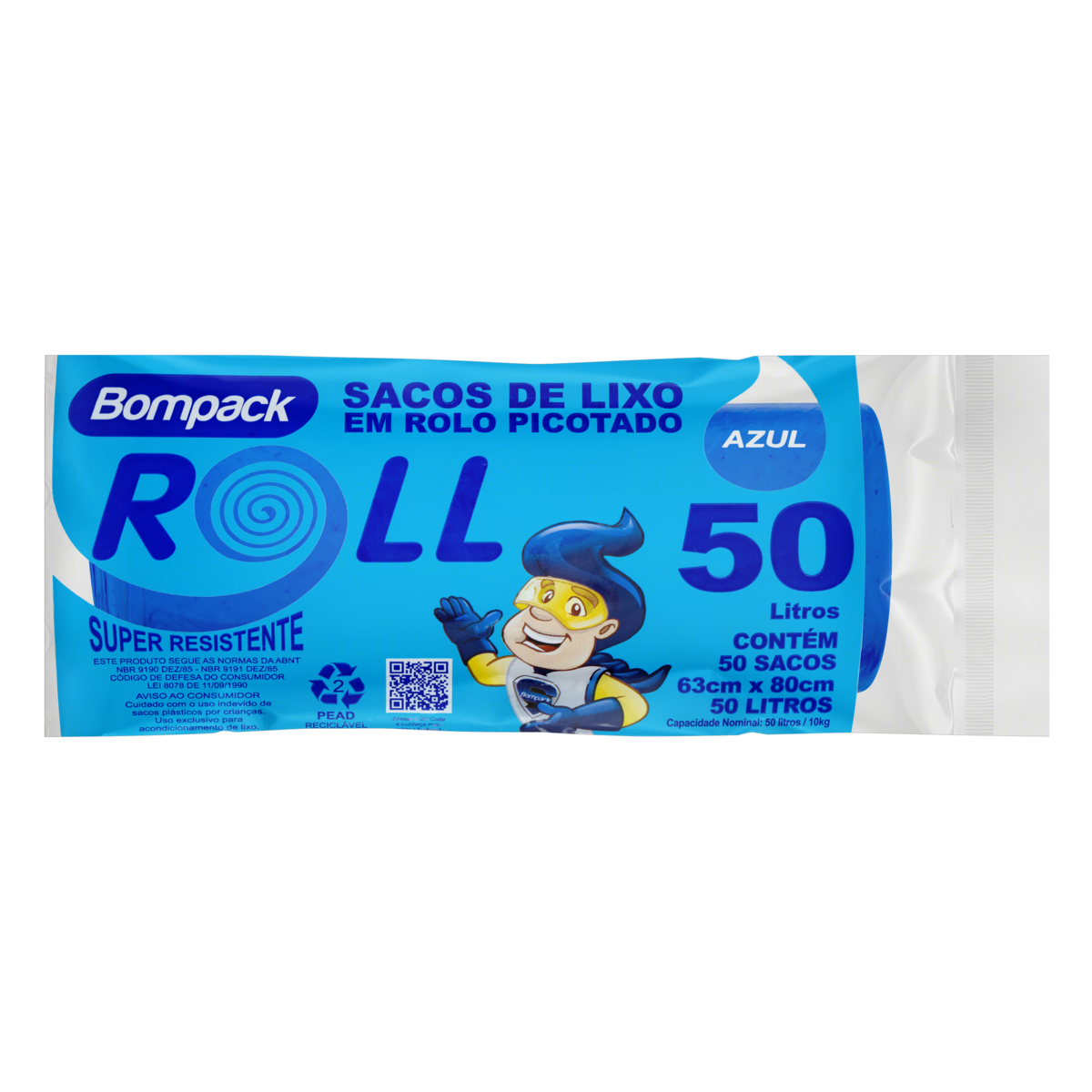 Saco Lixo Bompack Roll 50l C/40