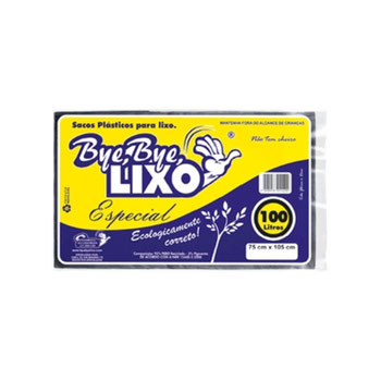 SACOS PARA LIXO BYE BYE ESPECIAL 100L