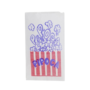 SACO PIPOCA TIMBRADO 8X15CM RAINHA FESTAS PCT 50un