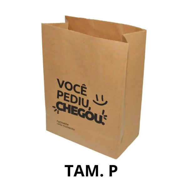 SACO KRAFT VINCO IMPRESSO PEDIU CHEGOU P C/ 50UN