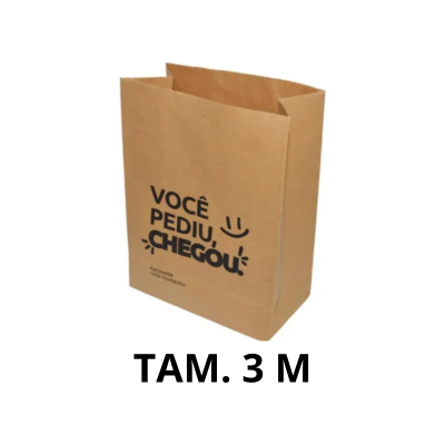 SACO KRAFT VINCO LANCHE TAM.3 M C/ 50UN