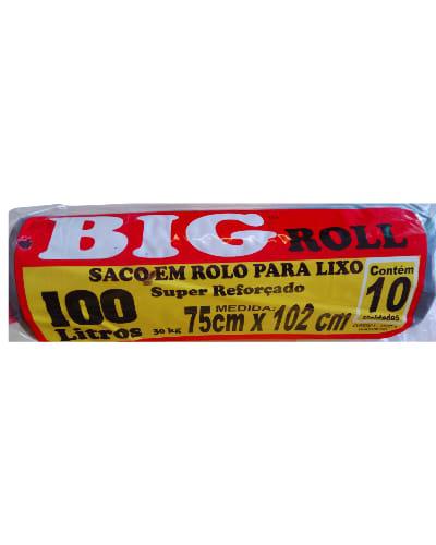 SACO LIXO BIG 100L 10SC ROLO PRETO