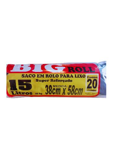 SACO LIXO BIG ROLL 20X15LT PRETO