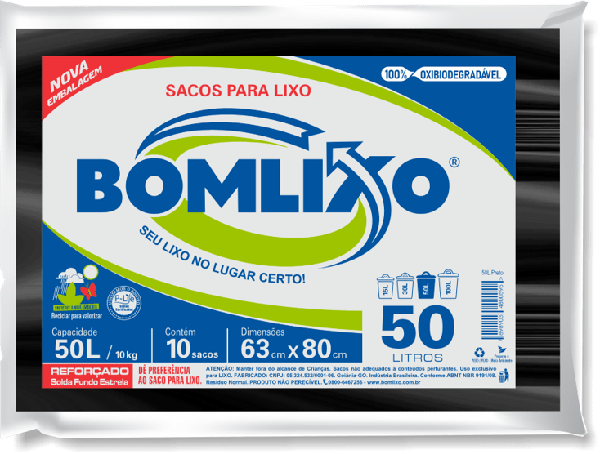 SACO P/LIXO BOMLIXO 30L ROLO FECHA FACIL
