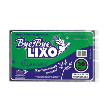 SACOS PARA LIXO BYE BYE ESPECIAL 10U 30L