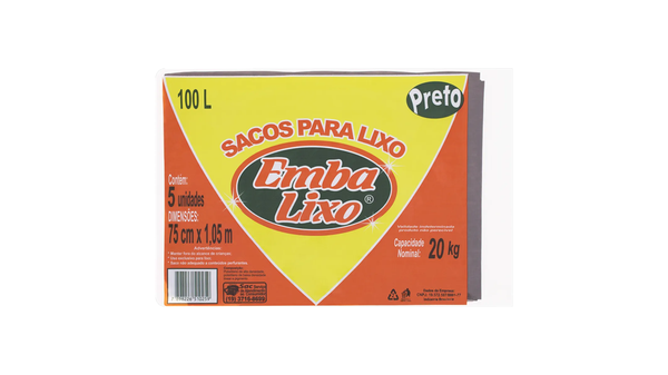 SACO DE LIXO EMBALIXO 100L