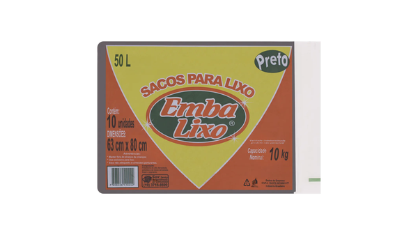 SACO DE LIXO EMBALIXO 50L