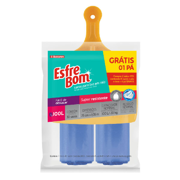 KIT ESFREBOM PA+SACO LIXO 100L 