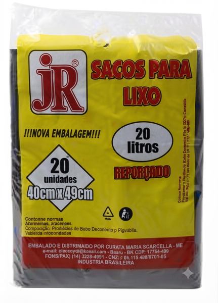 SACO P LIXO JR 20L 10UN