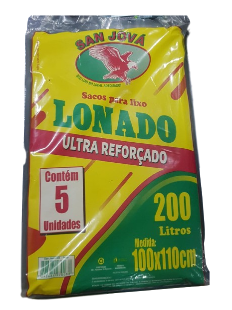 SACO P/ LIXO 200 LT SAN JOVA LONADO ULTRA REFORCADO