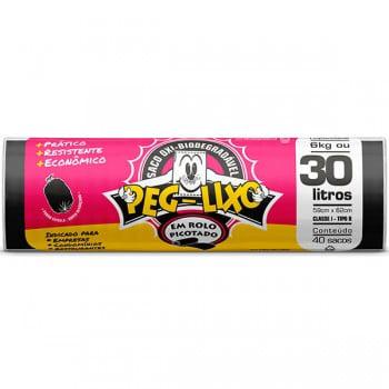 SACO LIXO PEGLIXO ROLO ECON PTO 30L C/40UN