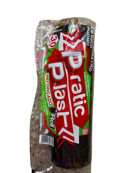 Saco Lixo Recplast Refor Preto 59x62cm 30L 10un