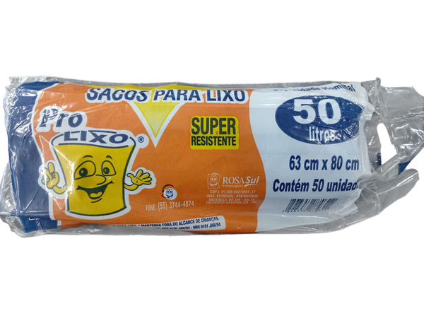 SACO LIXO PRO LIXO ROLAO 50L C/50