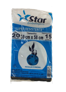 SACOS LIXO STAR 15L C/20