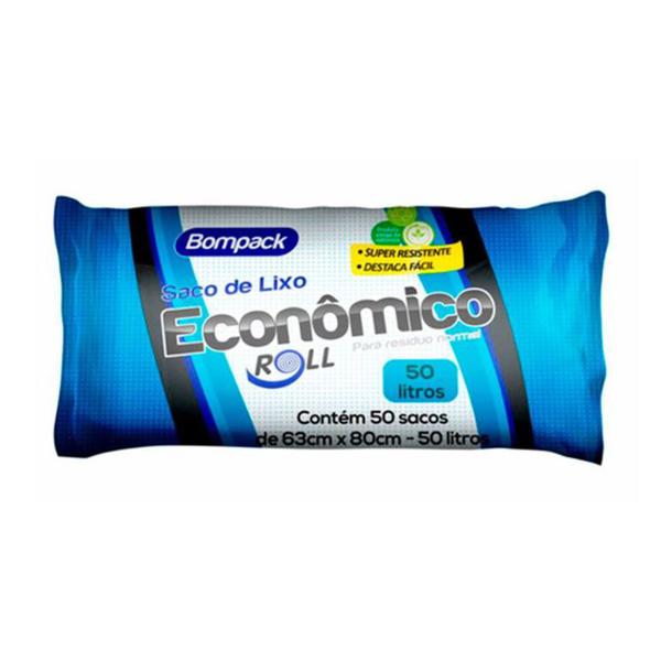 SACO DE LIXO BOMPACK 50LT ROLL DIA