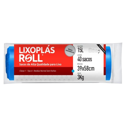 SACO LIXO LIMPLAST 15L