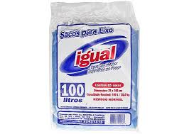 SACO P/ LIXO IGUAL 100L FD 24/05UN 