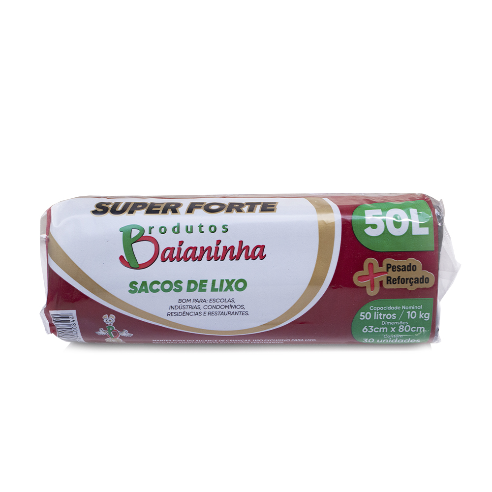 SACO DE LIXO REF BAIANINHA 50L 30UN