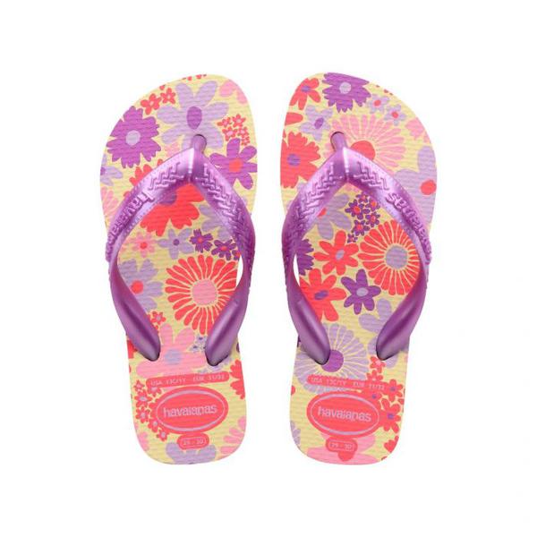 HAVAIANAS KIDS FLORES BCO/ ROSA FLUX 25/26
