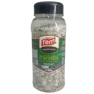 SAL DE PARRILHA TEM ALIMENTOS C/ ERVAS FINAS POTE 900GR