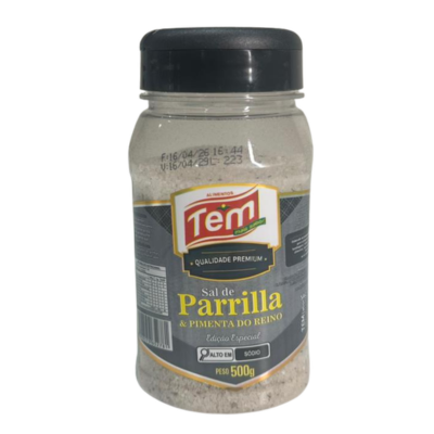 SAL DE PARRILHA TEM ALIMENTOS C/ PIMENTA DO REINO POTE 500GR
