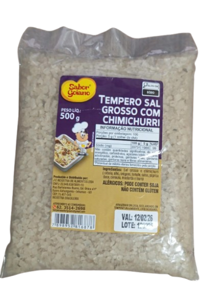 SAL GROSSO SABOR GOIANO 500G CHIMICHURRI