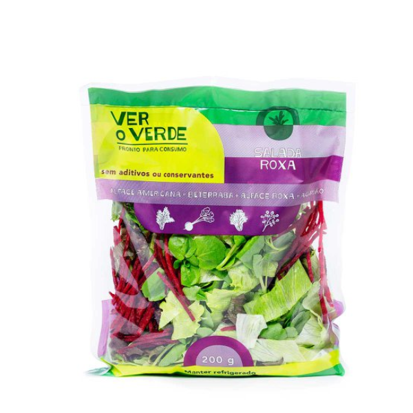 SALADA ROXA VERDUREIRA 200G