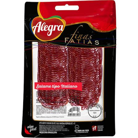 SALAME ITALIANO FATIADO ALEGRA 100G