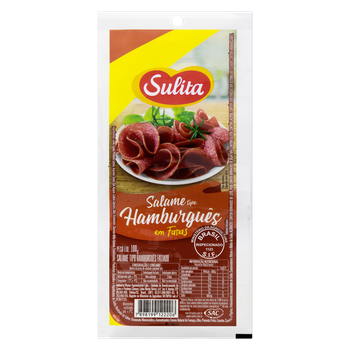 SALAME SULITA  HAMBURGUES FATIADO 100G