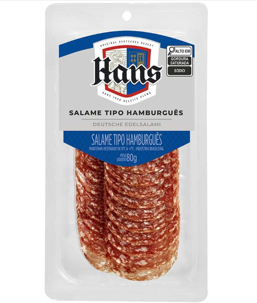 Salame Tipo Hamburgues Hans 80g