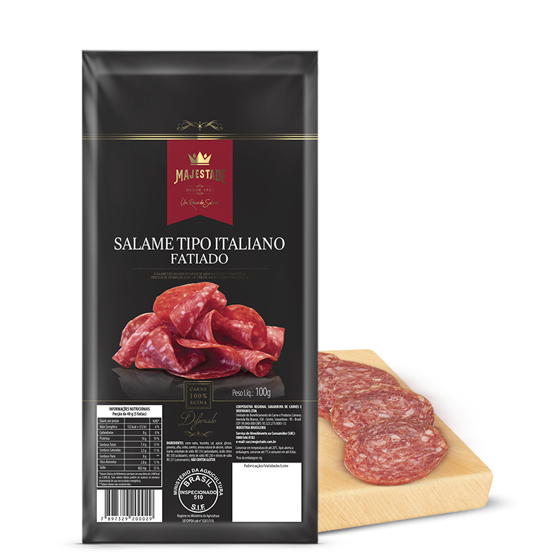 SALAME MAJESTADE FATIADO 100G