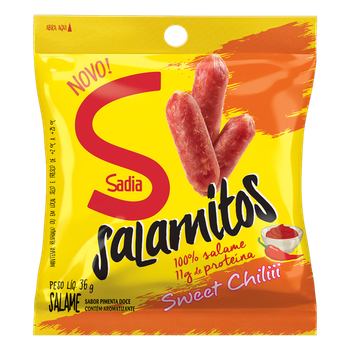 SALAME SADIA SALAMITOS SNACK SWEET CHILL