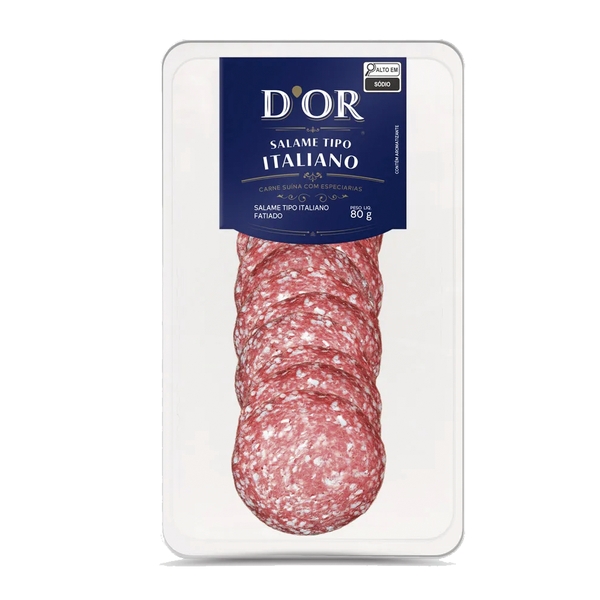 SALAME DOR 80G ITALIANO FATIADO