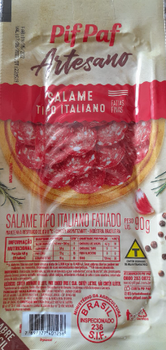 SALAME ITALIANO PIF PAF  FATIADO 90G