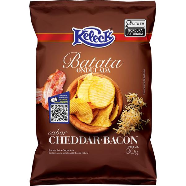 BATATA KELECK CHEDDAR/BACON 30G