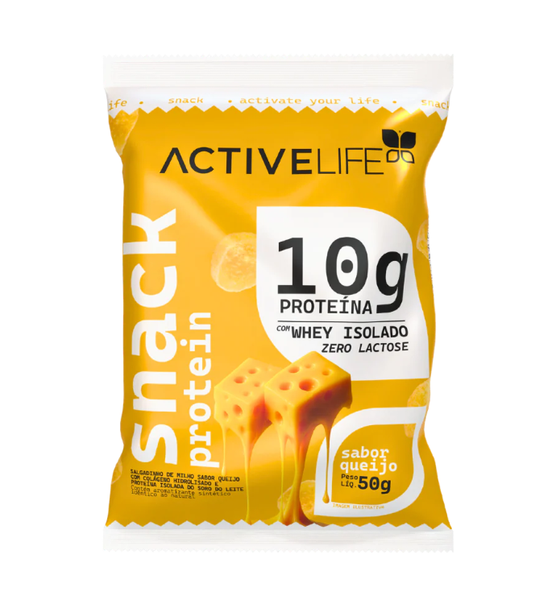 SNACK PROTEIN ACTIVE LIFE QUEIJO ZERO LACTOSE COM WHEY ISOLADO 50G