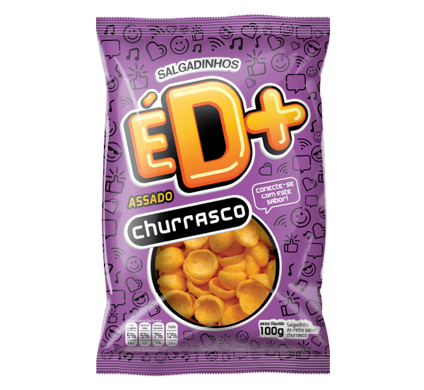 SALGADINHO ED+ CHURRASCO 100G