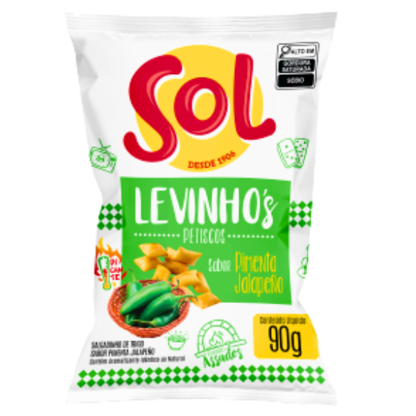 SALGADINHO SOL PIMENTA JALAP LEVINHOS 50