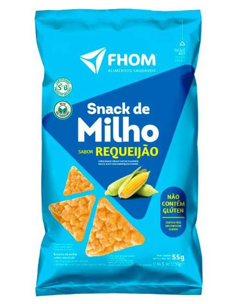 Snack de Milho s/glúten e Vegano Fhom Alimentos 55g Requeijão <<< ANALISE >>>