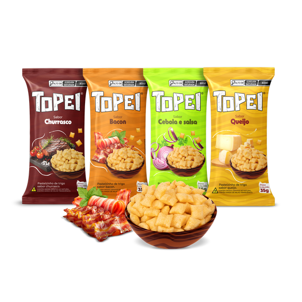 SALGAD TRIGO TOPEI 35G CEBOLA E SALSA