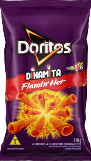 SALGADINHO DORITOS 110G DINAMITE FLAMIN HOT ELMA CHIPS