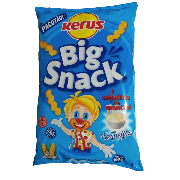 BISCOITO KERUS BIG SNACK SAB 150g REQUEIJAO