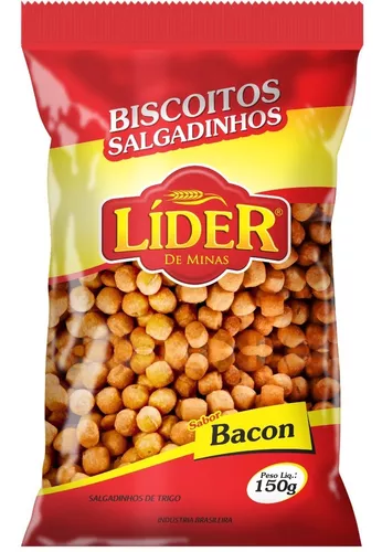 BISC LIDER MINAS SALGADINHO 150G BACON