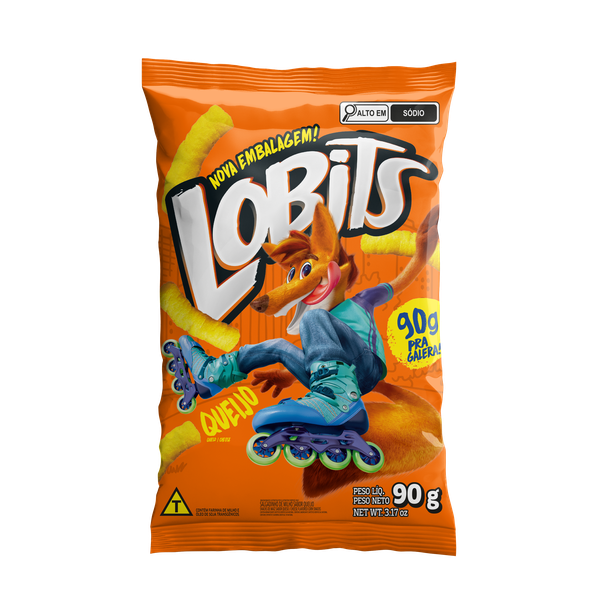 SALGADINHO  SUPER QUEIJO LOBITS 90g