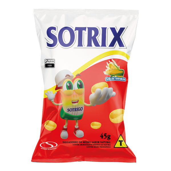 Salgadinho Milho Sotrix Natural 45g