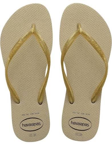 HAVAIANAS FEM SLIM GLOSS 33/34 ARGILA RO