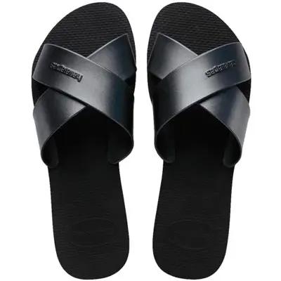 SAND HAVAIANAS AQUA METALLIC 35/36 PRETO