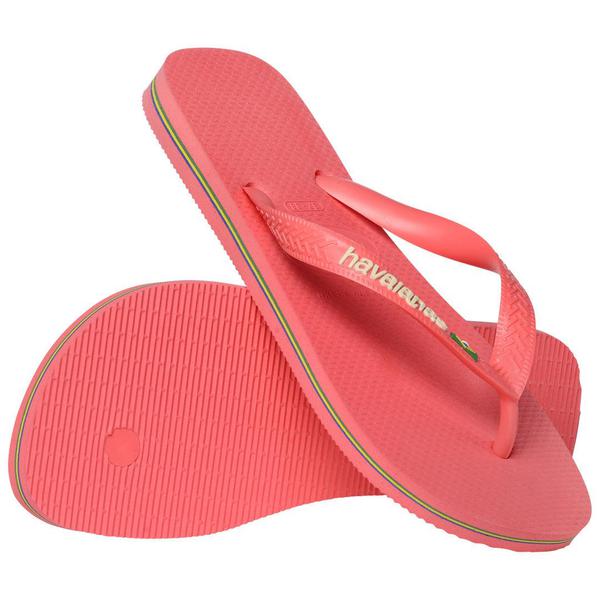 HAVAIANAS BRASIL LOGO CORAL ROSA 36